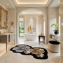 Conceptum Wookece1290 Alfombra 40 x 60 cm Gris, Marrón, Blanco y Negro